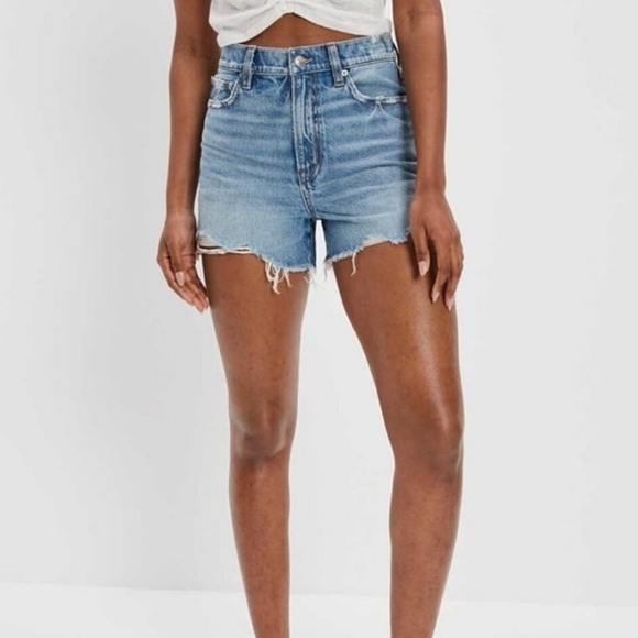 American Eagle Outfitters Pants - American Eagle Stretch Ultra High Waist 90s Denim Cutoff Shorts